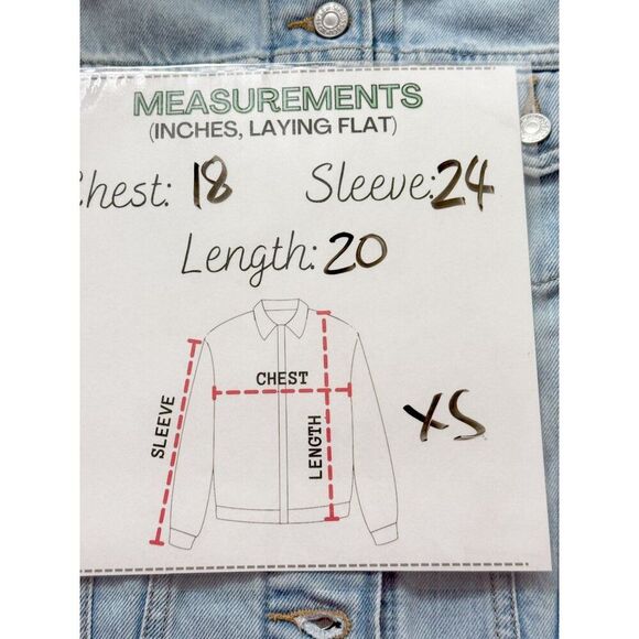 Levis Premium NWT SzXS Pool Party Medium Wash Featherweight  Trucker Jean Jacket - Picture 4 of 12
